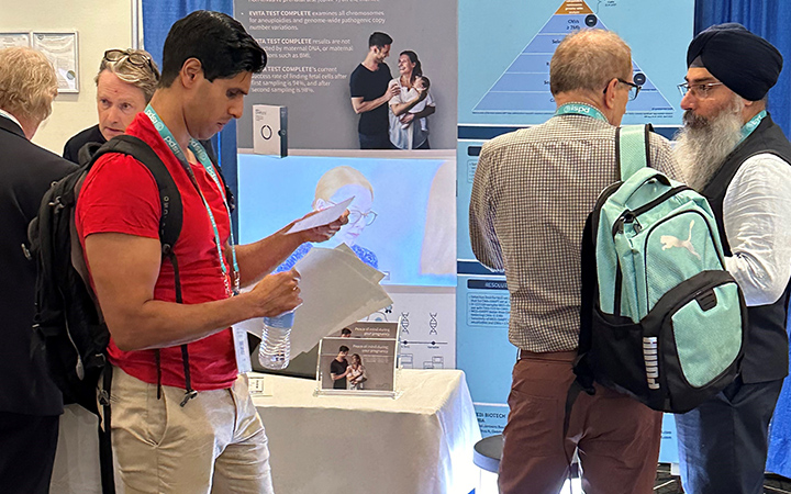 Exhibitor with Attendee